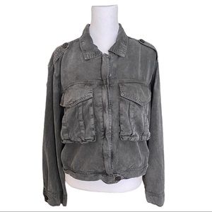 Young Fabulous and Broke Dark Gray Jacket with Pockets